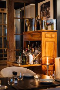Kuchyň nebo kuchyňský kout v ubytování Boutique Hotel Azur