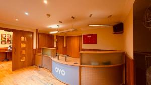 a large room with a kitchen with a counter top at Highland Aberdeen City Centre in Aberdeen +23 photos