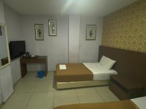 TV a/nebo společenská místnost v ubytování Hotel O Hotel Hamilas