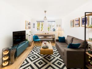 Χώρος καθιστικού στο Self Contained 1Bed with Parking Leamington Spa Pass the Keys
