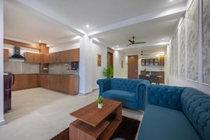 Kuchyň nebo kuchyňský kout v ubytování Kasauli Skylline I 2 BHK With Jacuzzi