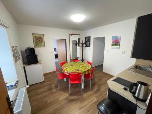 Kuchyň nebo kuchyňský kout v ubytování Apartmán Štěpánka
