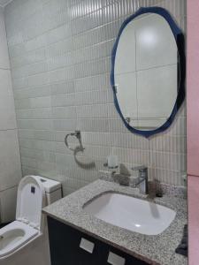 Koupelna v ubytování Acogedor y moderno apartamento, zona tranquila, vista espectacular