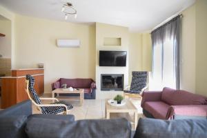 Posezení v ubytování Luxury Beachfront Suite