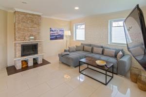 Χώρος καθιστικού στο Ferienhaus Larinae