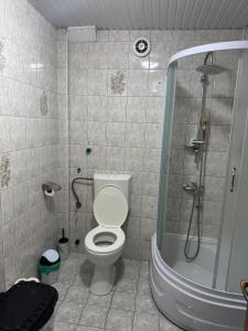 Koupelna v ubytování Suzana Rooms