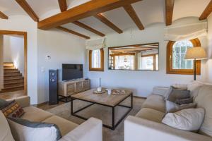 TV a/nebo společenská místnost v ubytování Casa La Morada