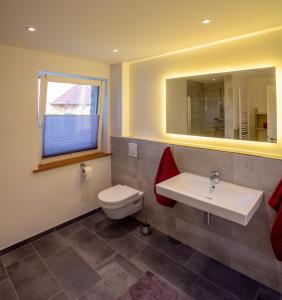 Koupelna v ubytování Ferienhaus Rüno II