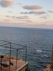a view of the ocean from a cruise ship at Elegant SeaView Apartment in Alexandria