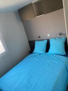 Postel nebo postele na pokoji v ubytování Mobil Home Dalhias 1