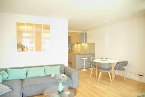 Kuchyň nebo kuchyňský kout v ubytování Grömitz- Center I App 321 inkl WLAN "3-2-1-Meins!"