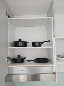 Kuchyň nebo kuchyňský kout v ubytování Highrise Haven - Riveria City KL Sentral