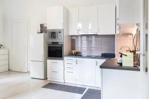 Kuchyňa alebo kuchynka v ubytovaní Dora apartment near Buda Castle with PARKING!