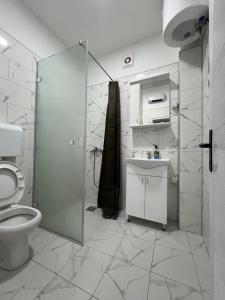 A bathroom at Apartmani Ćosić - Kuršumlijska banja