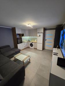 Η κουζίνα ή μικρή κουζίνα στο Apartament 3-pokojowy Klimatyzacja nr 3