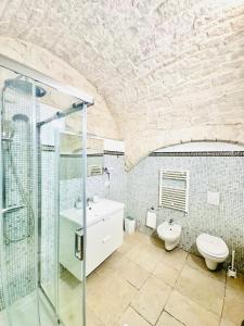Koupelna v ubytování Paradise Rooms