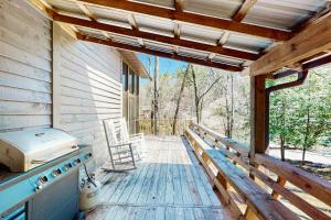 Balkón nebo terasa v ubytování Toccoa Hideaway