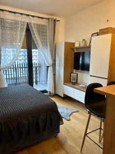 Ένα ή περισσότερα κρεβάτια σε δωμάτιο στο Studio Serena +12 φωτογραφίες