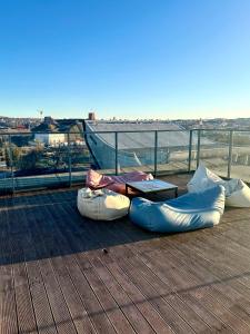 Χώρος καθιστικού στο City Center Panoramic Penthouse With Rooftop Terrace - Self Check-in