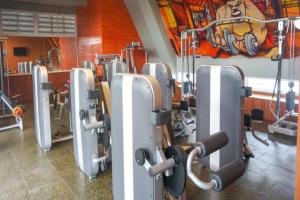 Fitness centrum a/nebo fitness zařízení v ubytování Witchuwan Apartel