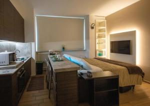 Kuchyň nebo kuchyňský kout v ubytování AC Central Loft