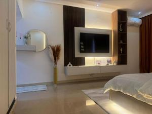 Postel nebo postele na pokoji v ubytování Résidence Prosper 06