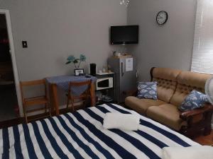 Televiisor ja/või meelelahutuskeskus majutusasutuses Goose On Uitvlught Self Catering Accommodation