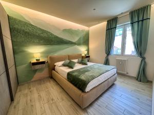 Postel nebo postele na pokoji v ubytování Solema Lake Como