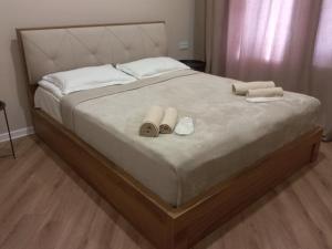 Postel nebo postele na pokoji v ubytování Linek