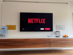 TV a/nebo společenská místnost v ubytování Buchtoase