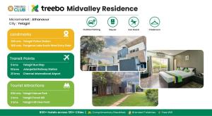 Certifikát, hodnocení, plakát nebo jiný dokument vystavený v ubytování Treebo Midvalley Residence