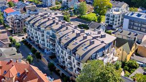 an overhead view of a city with buildings at Marea by Baltic Home in Międzyzdroje