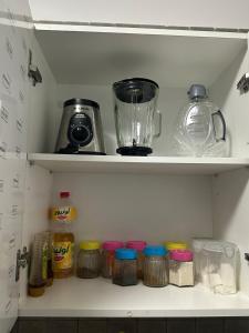 Kuchyň nebo kuchyňský kout v ubytování Fnideq Superbe appartement