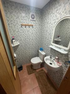 Koupelna v ubytování Fnideq Superbe appartement