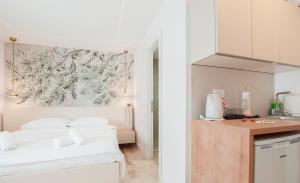 Kuchyň nebo kuchyňský kout v ubytování Style rooms Split