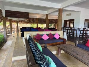 Posezení v ubytování Palafitta Zanzibar