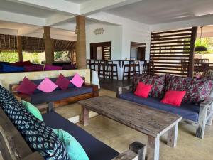 Posezení v ubytování Palafitta Zanzibar