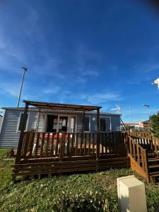 Μπαλκόνι ή βεράντα στο Mobil Home 014 climatisé -camping Novela-3Ch
