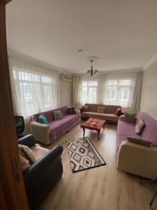 A seating area at Yakup's Apartment