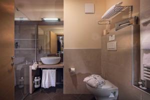 A bathroom at Brenta Dolomites