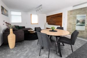 Posezení v ubytování Riedwohnung 1- Lustenau