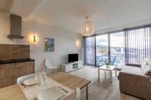 Posezení v ubytování Studio moderne et lumineux centre ville Aix les Bains