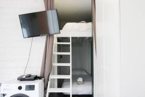 Televízia a/alebo spoločenská miestnosť v ubytovaní Nice studio near Paris
