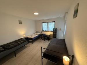 Postel nebo postele na pokoji v ubytování Great apartment downtown with big terrace + 9 fotografií