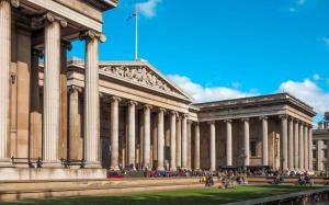 a large building with columns in front of it at Bloomsbury Homes in London