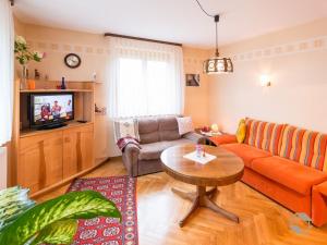Posezení v ubytování Ferienwohnung Wollmeister