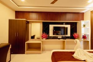 Posezení v ubytování Hotel Brindavan Elite