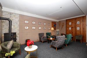 Istumisnurk majutusasutuses Alpine Lounge Boutique Hotel