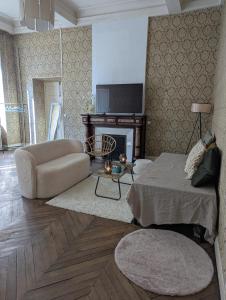 Posezení v ubytování Cœur Bastide Saint Louis