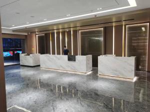 Prostor za sedenje u objektu 沃德酒店济南经十东路融创文旅城店